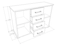 Basic AXC 10 komód méretrajz